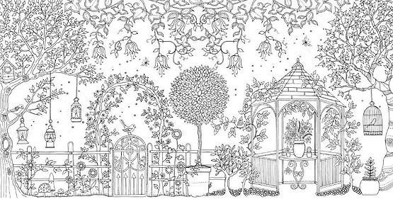 Secret Garden An Inky Treasure Hunt And Colouring Book