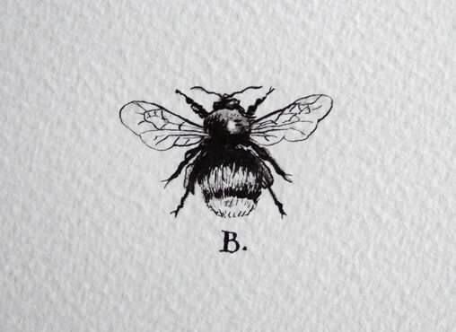 Tattoo ideas | minimalist | tiny tattoo | Black and white | Bee | Queen B