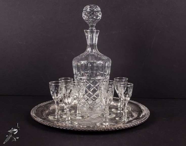 Crystal Liquor Glasses Crystal Liquor Glasses