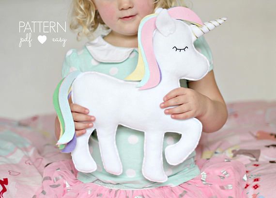 PDF Unicorn Pattern Felt Toy Unicorn Unicorn Pillow Unicorn PDF Unicorn Pattern Felt Toy Unicorn Unicorn Pillow Unicorn