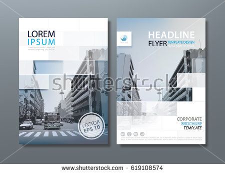 annual report brochure flyer design template vector leaflet cover