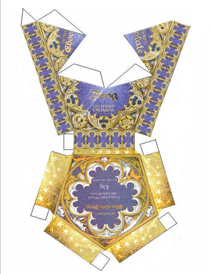 chocolate frog box by taffycat123 deviantart com on reference card template