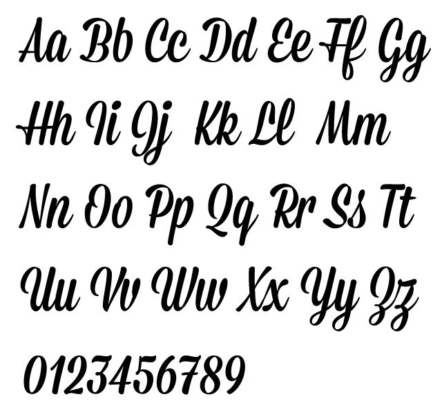 typography fonts alphabet