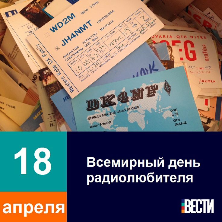 Всемирный день радиолюбителя открытки