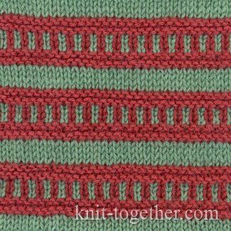 Multi-Color Stitch Pattern 1 knit stitch Pinterest Stitch, Patterns and...