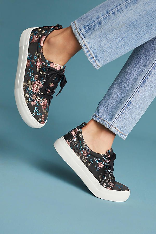 j slides floral brocade