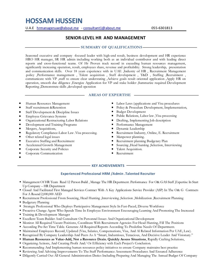resume-hr-manageconsultanthradmin-manager-consultant-employee-relationmanagement-sr-team-leader by HRM-HCM Management via Slideshare