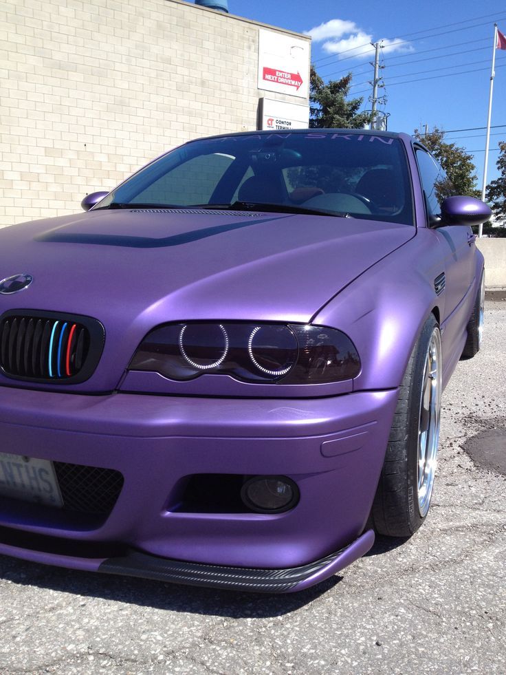 BMW E46 M3 Matte Metallic Purple~ #BMW #E46 #M3 #Matte #metallic #Purple