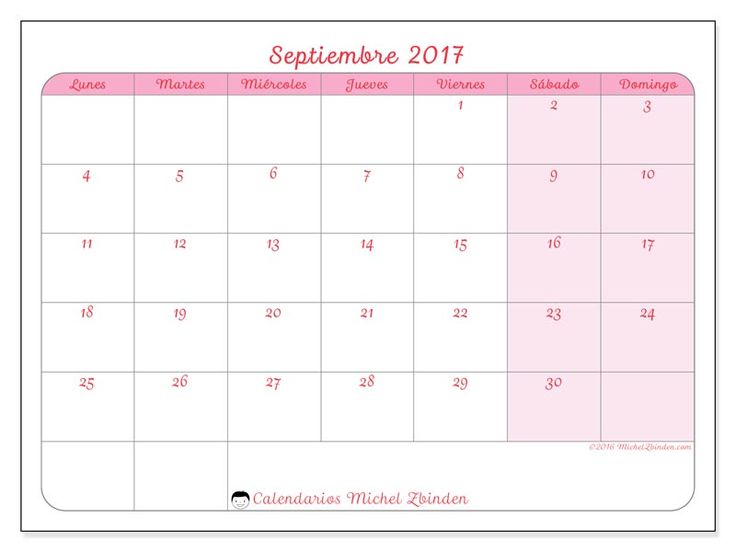 calendarios para imprimir