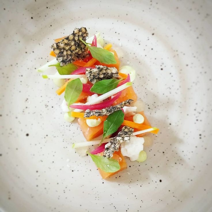 Japanese Whisky Cured Salmon, Wasabi Emulsion, Pickled