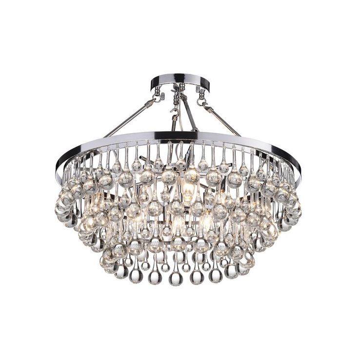 Mcknight 9 Light 23 6 Chandelier Style Tiered Semi Flush Mount Led Lights Semi Flush Mount Chandelier Style, Chandelier Style Tiered Semi Flush Mount