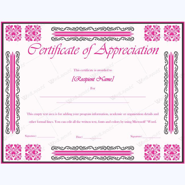 26 best Certificate of Appreciation Templates images on Pinterest - microsoft certificates templates 26 best Certificate of Appreciation Templates images on Pinterest - microsoft certificates templates