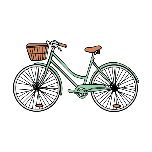 Draw Easy Bike 27 Minty Green Bike Drawing