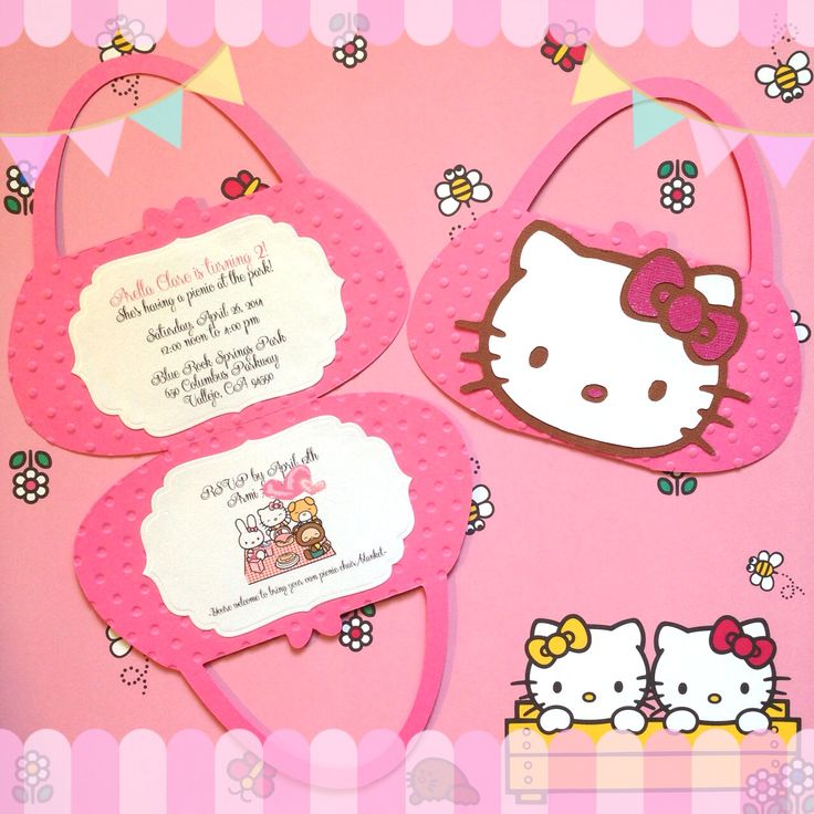 hello kitty photo invitations