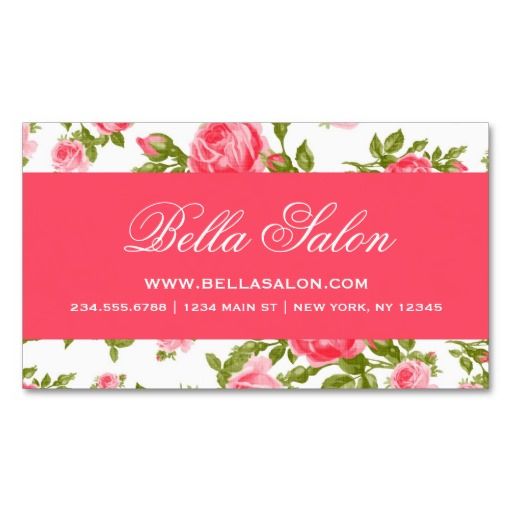 309 Best Fl Design Business Cards Images On Pinterest Y Chic Elegant Vintage Fl Roses Double Sided Standard Business Cards Pack Of 100