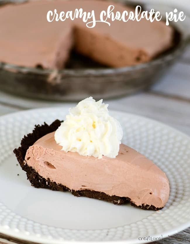 wallpapers Chocolate Pie With Oreo Crust Easy pinterest