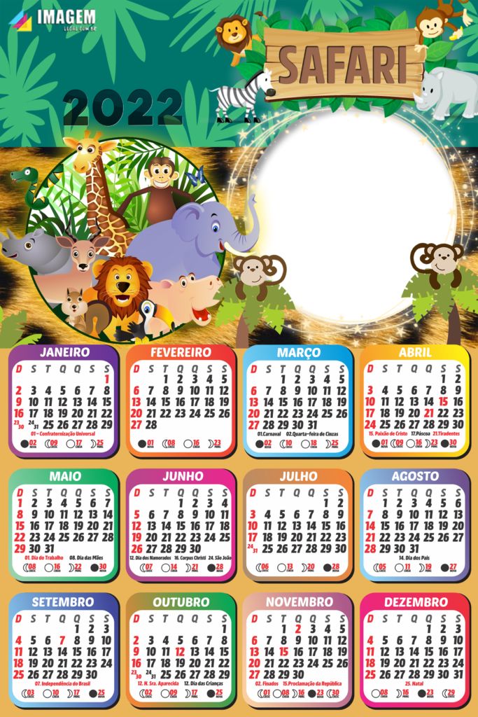 Pin em Calendário 2022