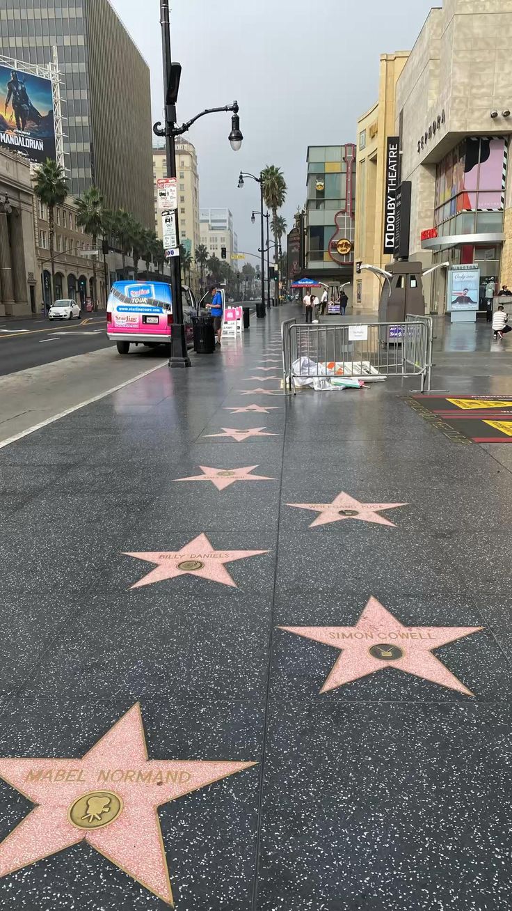 Hollywood walk of fame. California. Hollywood. Tourist must sees