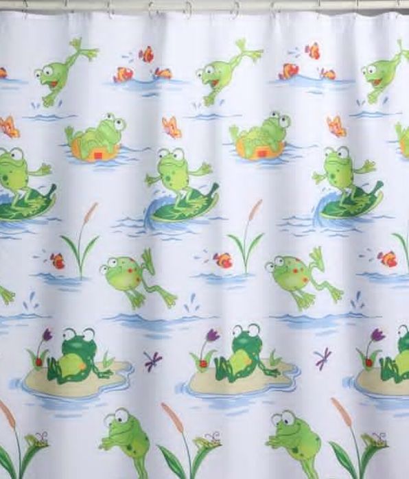 Frog shower curtain Shower curtain, Bathroom collections