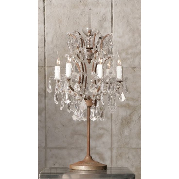 Chandelier Table Lamp Crystal Floor Crystal Chandelier Table Lamp, Gold Crystal Chandelier Table Lamp