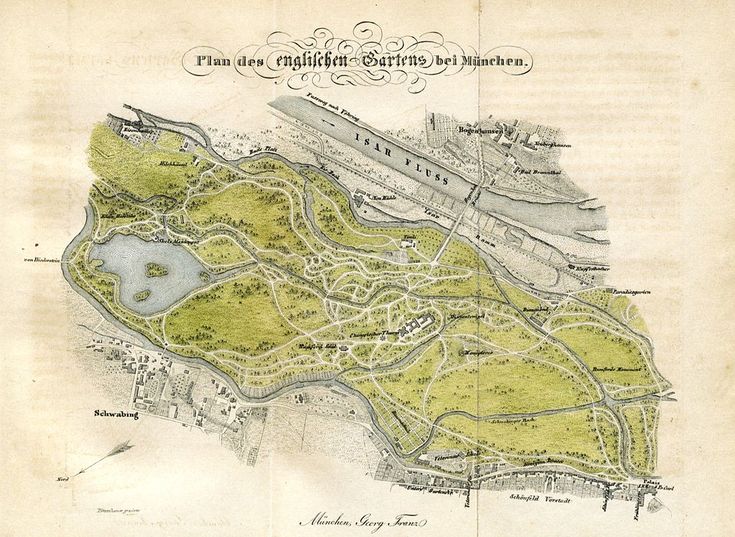 Plan Englischer Garten Muenchen
