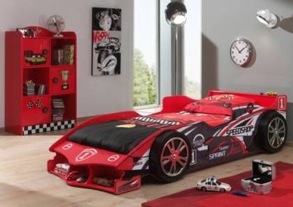 Kinderzimmer gestalten - 20 Kinderbetten für coole Jungs wie Autos geformt