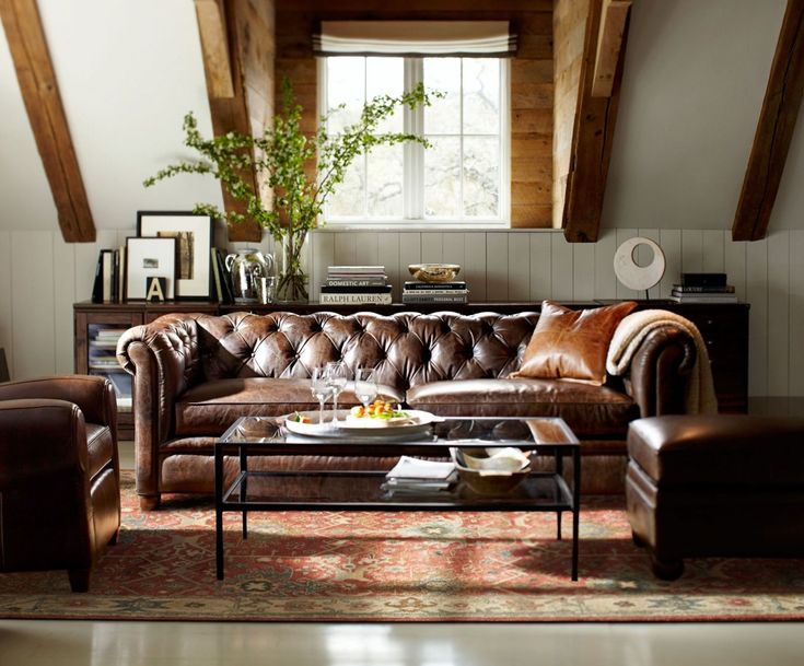 Interior Design Ideas With Chesterfield Sofa Leather Living Room Living Room Leather Chesterfield Sofa, How Much Does It Cost To Reupholster A Chesterfield Sofa