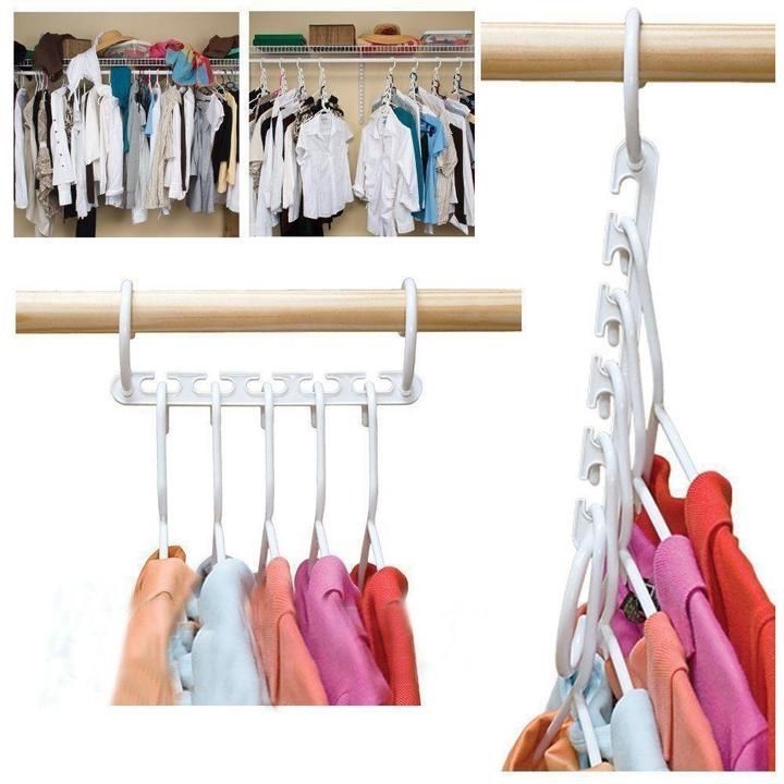 12 Pack HOUSE DAY Wonder Magic Hangers Space Saving Hangers for Clothes Hangers Space Saving Wardrobe Clothing Hanger Oragnizer 2019 Wonder Closet Space Saver Hangers