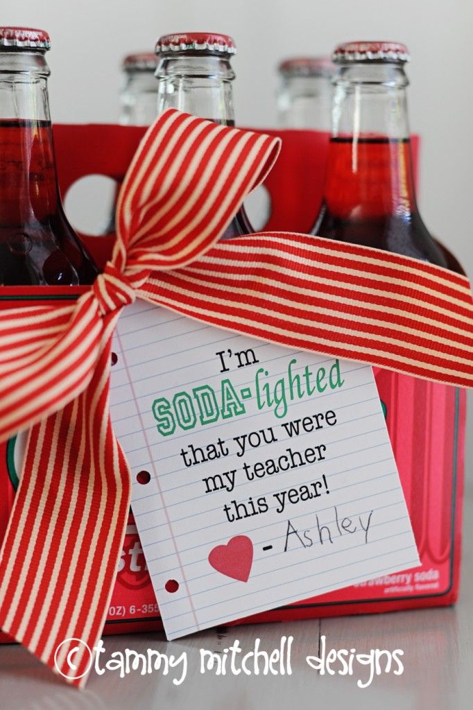 FREEBIES/DIY GIFT IDEAS: Teacher Appreciation Week I'm Soda-Lighted FREEBIES/DIY GIFT IDEAS: Teacher Appreciation Week “I'm Soda-Lighted that you were my teacher this year” Free Printable Tags » Pink Pepp… - FREEBIES/DIY GIFT IDEAS: Teacher Appreciation Week I'm Soda-Lighted