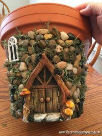 Whimsical DIY Fairy House Planter