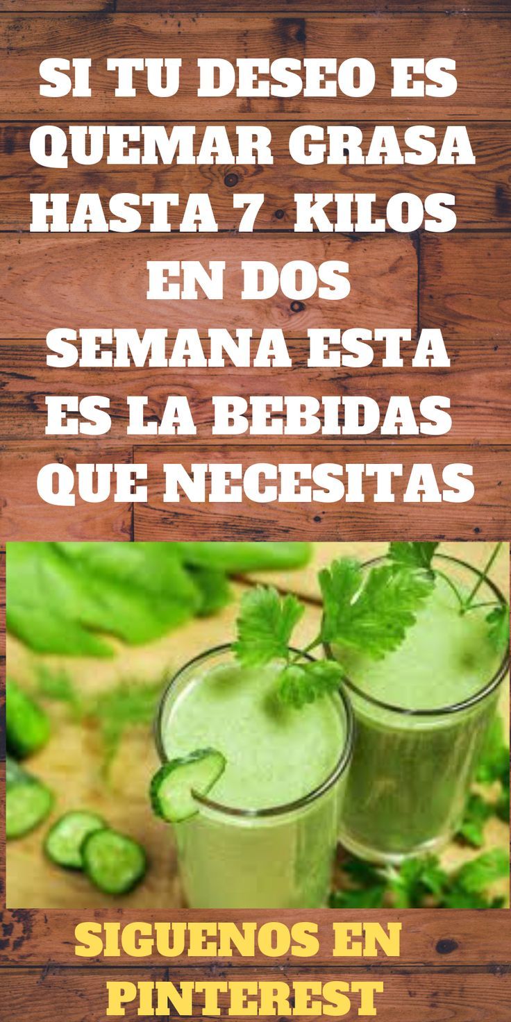 Bebidas para perder peso en una semana