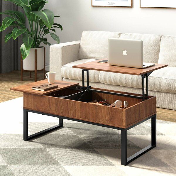 Valero Lift Top Extendable Sled Coffee Table With Storage In 2021 Home Living Room Coffee Table With Storage, Living Room Coffee Table Lift Top