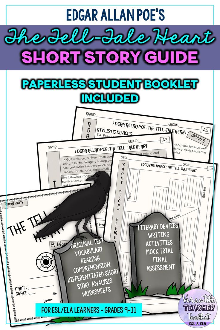 The TellTale Heart Short Story Study Guide The tell