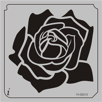 19 00015 rose flower stencil stencils pinterest stencils rose
