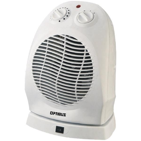 OPTIMUS Portable Oscillating Fan Heater Electric Fan Portable Heater HFQ15A