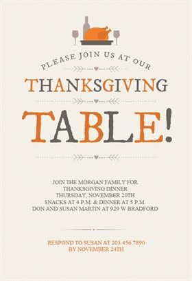 free printable thanksgiving invitations