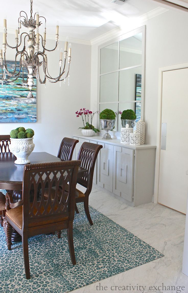 Getting Creative With Oversized Mirrors And Diy Framework Mirror Dining Room Dining Room Mirror Wall Dining Room Wall Decor