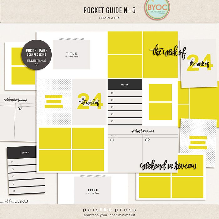 paislee press pocket guide no 5 12x12 4x6 and 3x4 templates pocket guide template