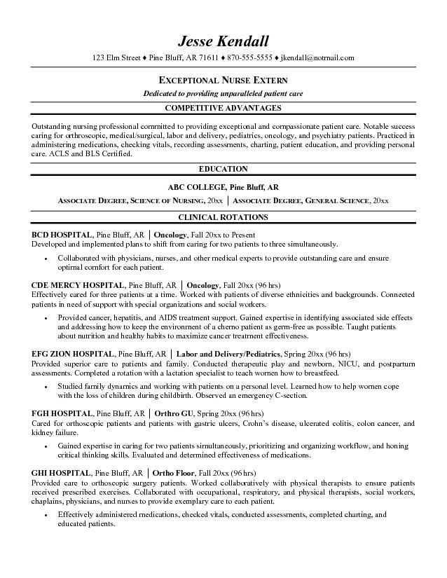 nursing student resume examples resume examples and free resume