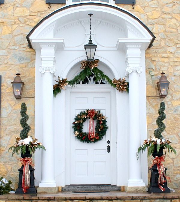 Exceptional Christmas Front Door Ideas Part - 8: Best 25+ Christmas Front Doors Ideas On Pinterest | Christmas Porch, Front Door Christmas Decorations And Christmas Porch Decorations