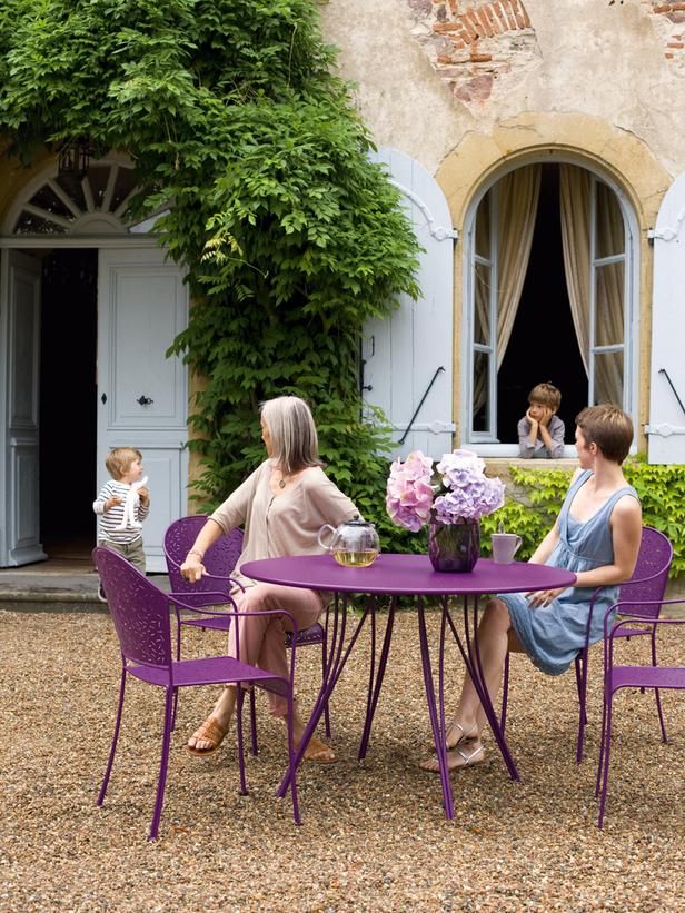 Paint Outside Furniture Backyard Patio Outdoor Entertaining Accessories Metal Metal Patio Furniture, Purple Outdoor Furniture Paint