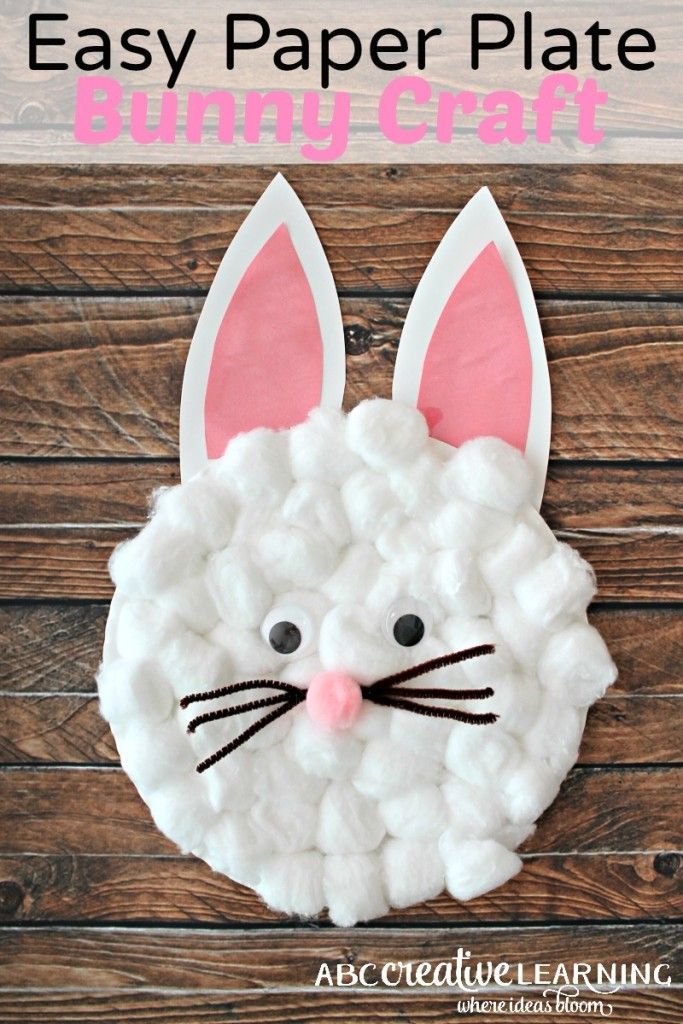 Easy Easter Craft Ideas For Kids Part - 21: Easy Paper Plate Bunny Craft For Kids. Easter Activities ...