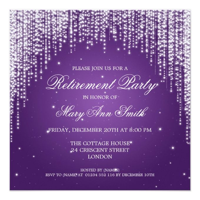 retirement party invites
