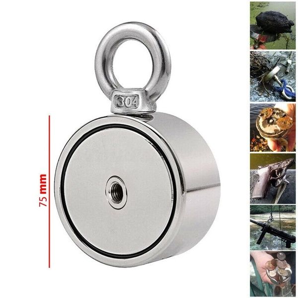 Not application 200/300KG Double Side Neodymium Metal Magnet Detector Kit Fishing Tools Not application 200/300KG Double Side Neodymium Metal Magnet Detector Kit Fishing Tools