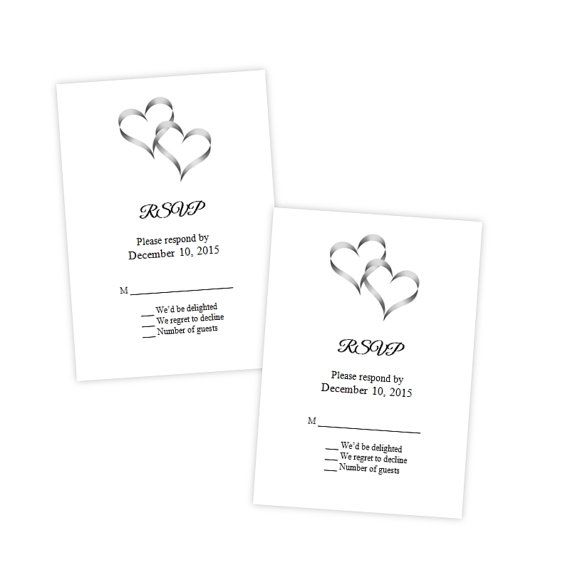 33 best rsvp cards images on pinterest card patterns card wedding rsvp card template