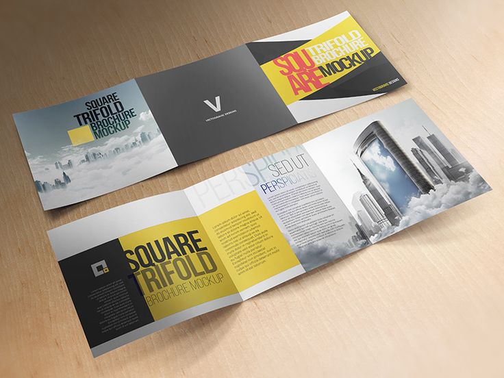 square brochures
