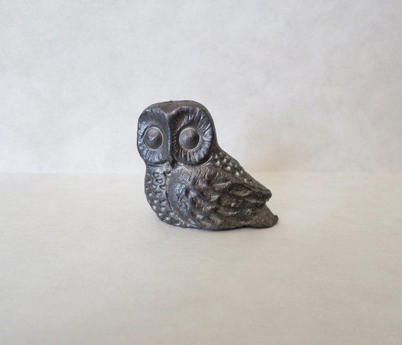 Pewter Owl Figurine