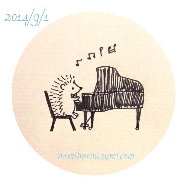 いいね 461件 コメント12件 なみはりねずみ Namiharinezumi のinstagramアカウント ピアノ ハリネズミ 257 A Piano Hedgehog Illustrati Hedgehog Drawing Hedgehog Illustration Cute Hedgehog