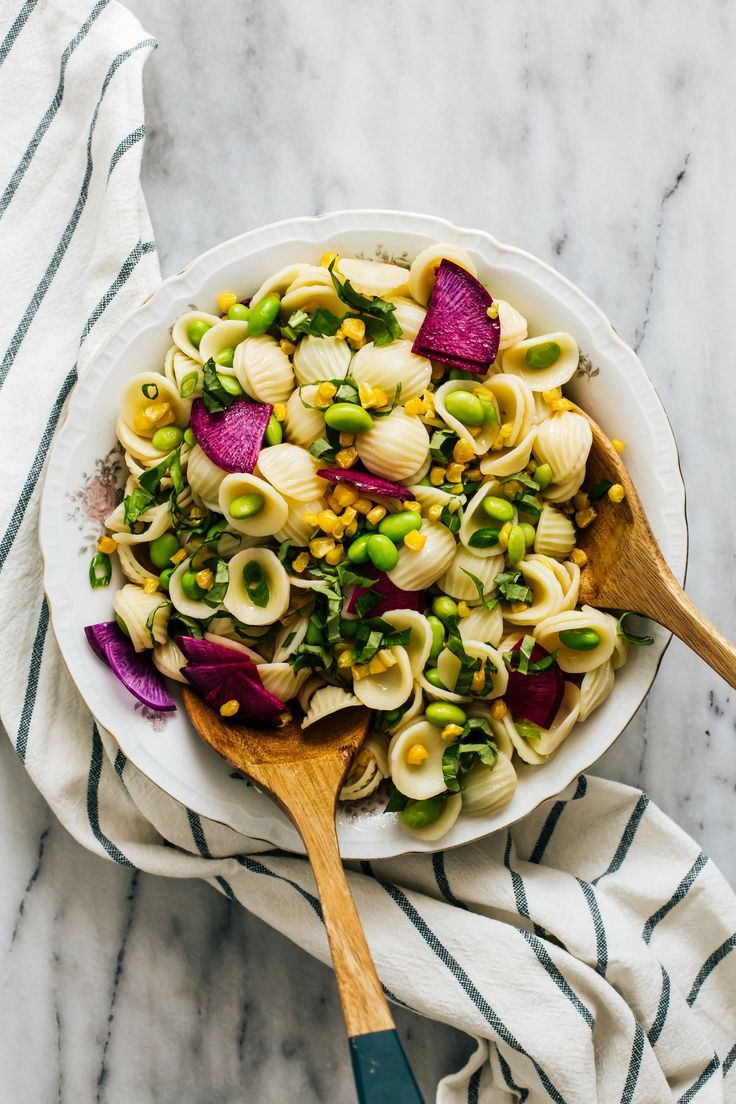 Roasted Corn And Edamame Pasta Salad Edamame Recipes Edamame