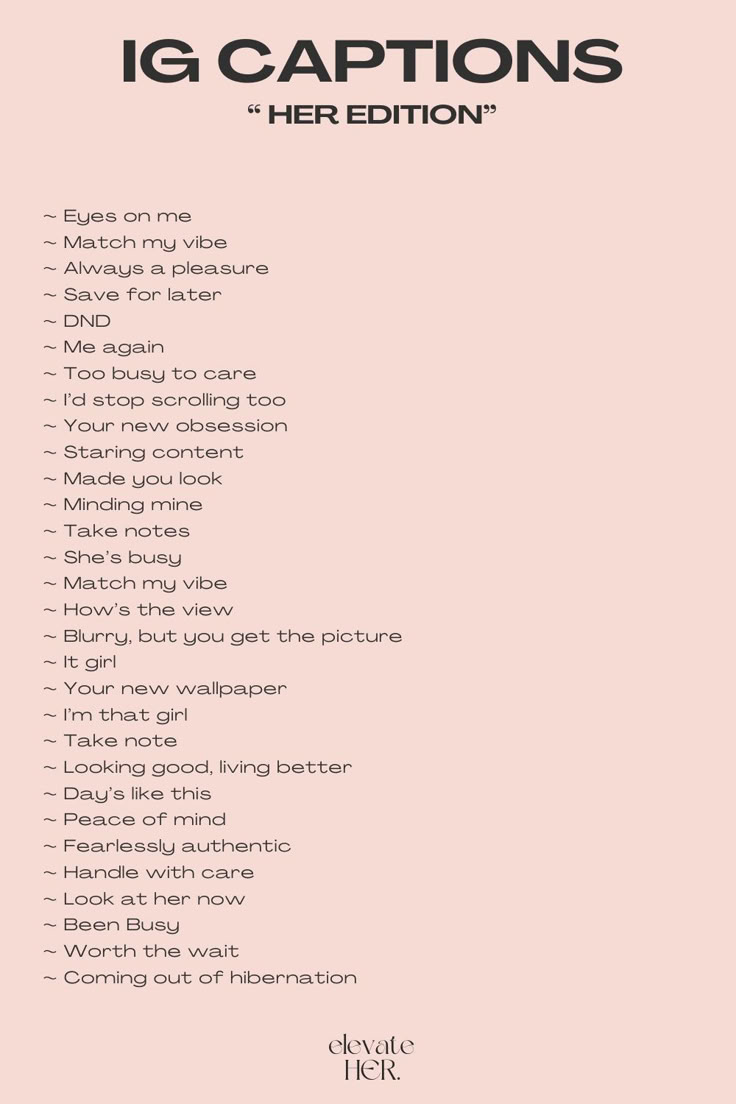 IG Captions Her Edition For Instagram Selfies In 2024 Clever ig-captions-her-edition-for-instagram-selfies-in-2024-clever